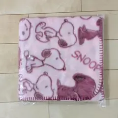 スヌーピー フリースブランケット ピンク