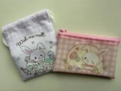 サンリオキャラクターズ　ウィシュミーメル　フラットポーチ　ミニ巾着