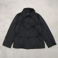 23区 大きいサイズ 46 キルティングジャケット ブラック