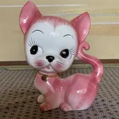 ドマン（Demain）製　猫の貯金箱 希少】 Demain ドマン 猫 貯金箱 陶器 昭和レトロ - メルカリ