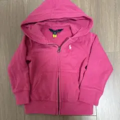 美品 ラルフローレン ポロ刺繍入り裏起毛 パーカー 100 3T