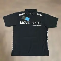 新品　デサント　MOVE SPORT ポロシャツ ブラック Mサイズのサムネイル
