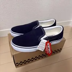 【箱あり・新品未使用】VANS ネイビー スリッポン　スエード