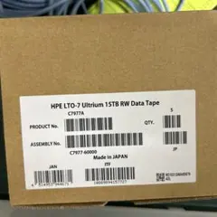 HPE LTO-7 15TB RW データテープ - メルカリ