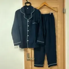 BENQUE メンズ パジャマ セットアップ M ネイビー