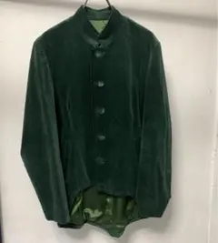 【古着】緑　コーデュロイジャケット　ビンテージ