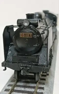 メンテナンス済 HOゲージ 天賞堂アダチ D51蒸気機関車 カンモーター