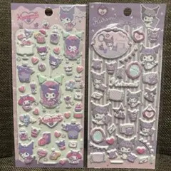 ② サンリオ ぷっくり立体ステッカー クロミ　2点セット