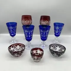 薩摩切子 箸置 5客 色被せガラス 木箱入 - メルカリ