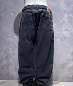 USA古着 LEVI’S 505ブラックデニムパンツワイド baggy アメカジ
