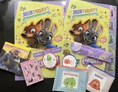 まとめ売り　大人気ズートピア　ディズニー　クリアファイル　メモ帳　ポーチ