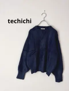 【美品】techichi テチチ　シャギーシンプル上品ニットセーター