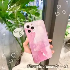 iPhone12 Pro Max ケース 大理石模様 大理石風 可愛い ピンクのサムネイル