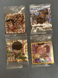 【未開封】ワンピース にふぉるめーしょん ウエハースシール 4枚セット ゾロ他