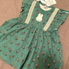 新品未使用 ミッフィー花柄ワンピース miffy 80