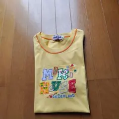 [未使用品]　ミキハウス　半袖ロゴ刺繍Tシャツ　男女兼用　大人用のサムネイル