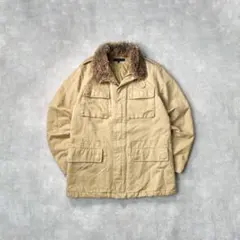 TOMMY HILFIGER ファージャケットコート ミリタリー