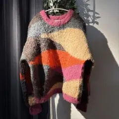 【ITEMS URBANRESEARCH マルチカラーニット】