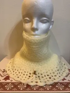 つけ襟　襟付きネックウォーマー