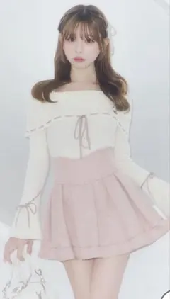 ミシェルマカロン michellMacaron 美脚エレガントツイードスカート