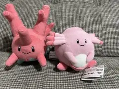 ポケットモンスター　カラーセレクション　ぬいぐるみ　ラッキー　サニーゴ　2点