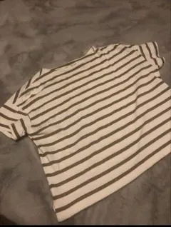 無印良品　太番手天竺編み　ボートネックTシャツ M〜L