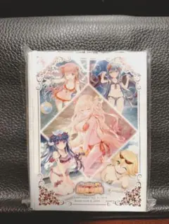 フレシア クラスター スリーブ 未開封 FGO 虞美人 光崎 箔押しサイン