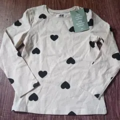 新品　H&M ハート柄 Tシャツ 100/105