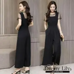 パンツドレス 結婚式 パーティードレス オールインワン パンツスタイル 二次会