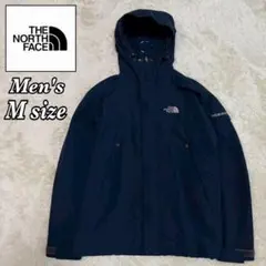 ノースフェイス ナイロンジャケット 海外限定 ロゴ刺繍 ネイビー メンズ M