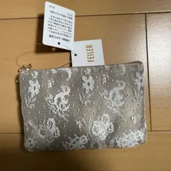 新品　FEILER レース柄メッシュポーチ