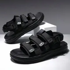【おすすめ商品】スポーツサンダル ブラック　26.5cm～27cmのサムネイル