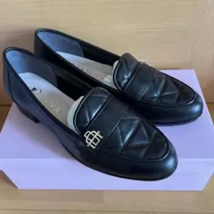 新品　DIANA ダイアナ　キルティング　ローファー　23.0cm ブラック　黒