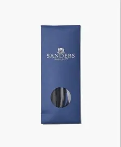 SANDERS WAXED FLAT SHOELACE ネイビー