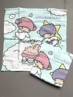 キキララ　ハンドタオル　2枚セット　リトルツインスターズ