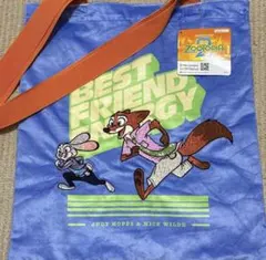 ①② ズートピア2 さがら刺繍風トートバッグ　ラウンドワン限定　ニック　ジュディ