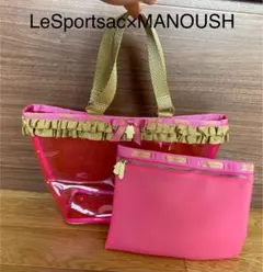 MANOUSH×LESPORTSAC レスポとマヌーシュコラボバック　ピンク 2026年最新】レスポートサックマヌーシュの人気アイテム - メルカリ