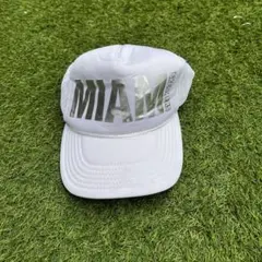 SKECHERS MIAMI メッシュキャップ ホワイト トラッカー y2k