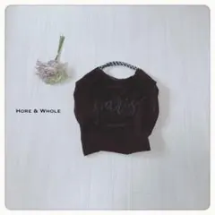 ♢【美品】HORE & WHOLE PARIS 刺繍ロゴトートバッグ