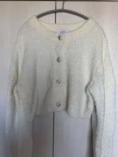 emmi エミ シャギー ニット カーディガン ジャケット