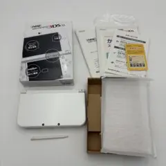 【箱付き】NEWニンテンドー3ds LL　パールホワイト　上下IPS液晶