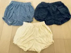 UNIQLO ベビーパンツ カボチャパンツ 60-80 3枚セット