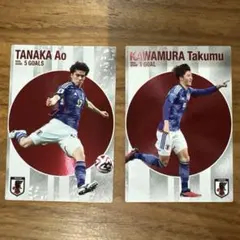 田中碧・川村拓夢 サッカー選手カード