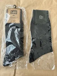 Lee D for men 靴下セット24〜26 チャコールグレ