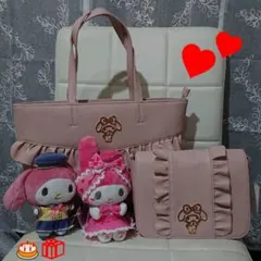 サンリオマイメロフリルトートバッグ&ショルダーバッグ&ぬいぐるみ
