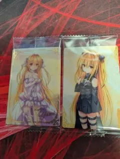 【ToLOVEるダークネス】ウエハースカード2枚セット（透明袋未開封）