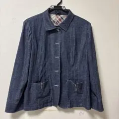 aeeui デニムジャケット チェック裏地 ジップポケットのサムネイル