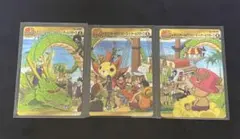再入荷 ドラゴンボール×ワンピース オールスターコラボカード 3枚