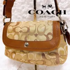 COACH コーチ ワンショルダーバッグ ソーホー 10296 シグネチャー 茶