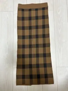 LE CIEL BLEU ルシェルブルー チェックジャガードニット スカート